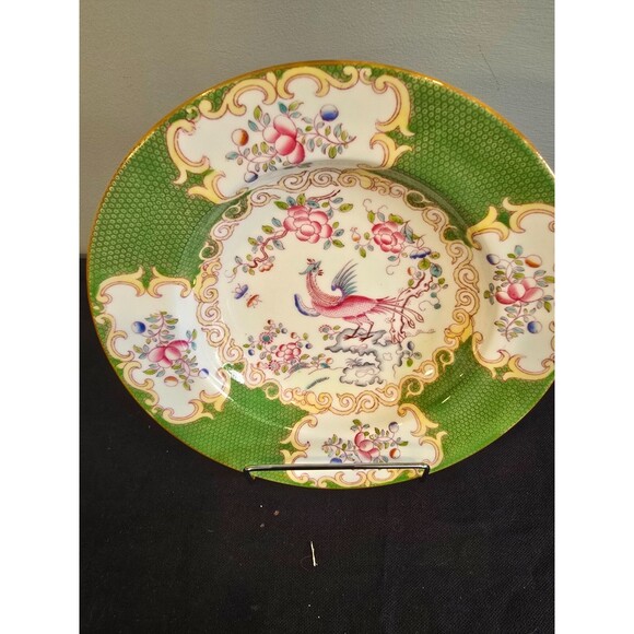 Minton Green Cockatrice Rimmed Soup – Bone China England 1912-1950 – Mult Avail - Picture 2 of 10